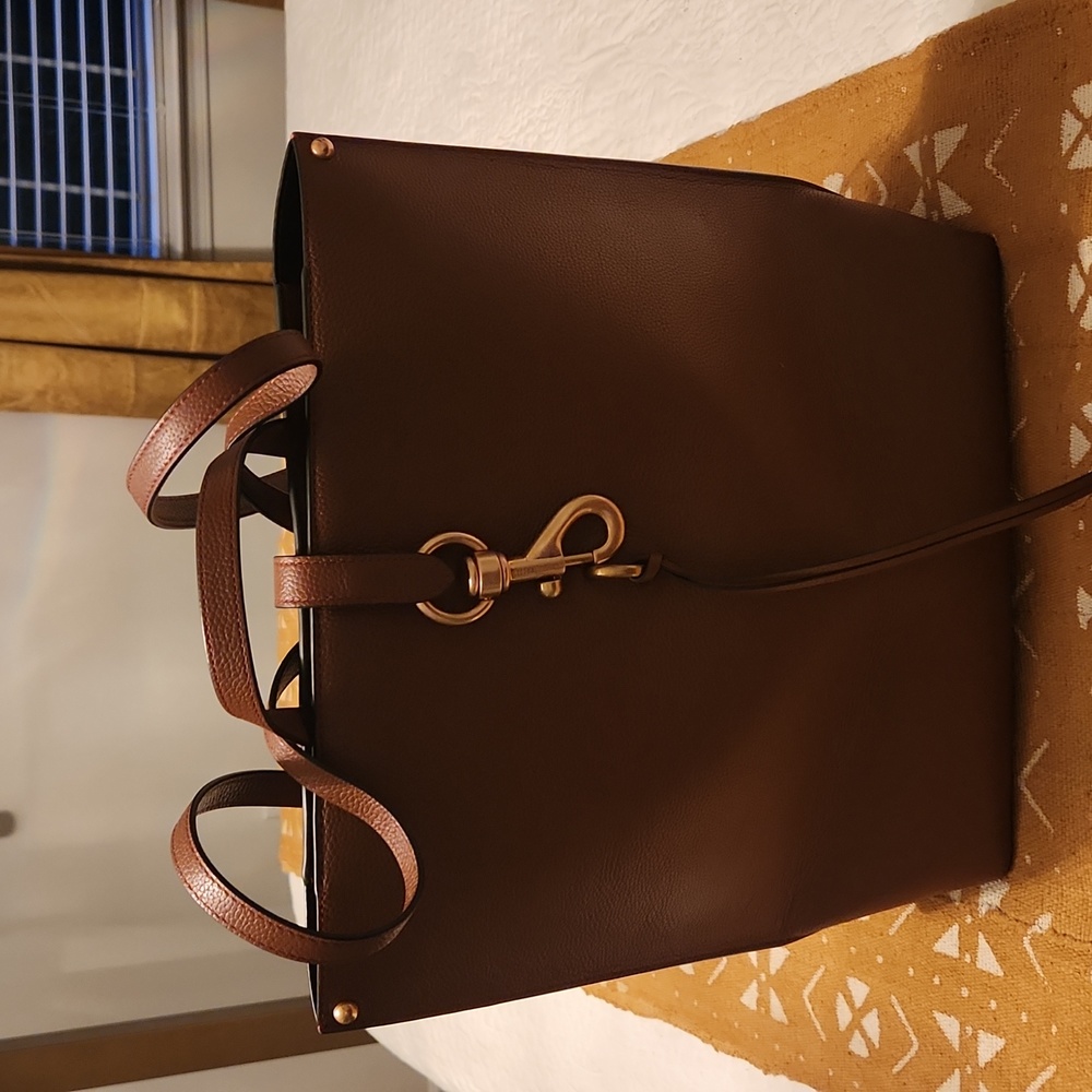 Brown leather Rebecca Minkoff backpack